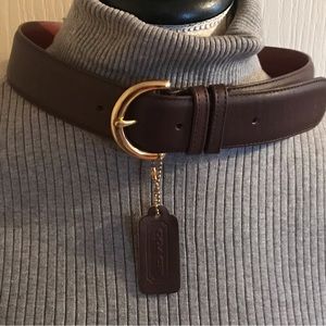 Coach brand leather belt